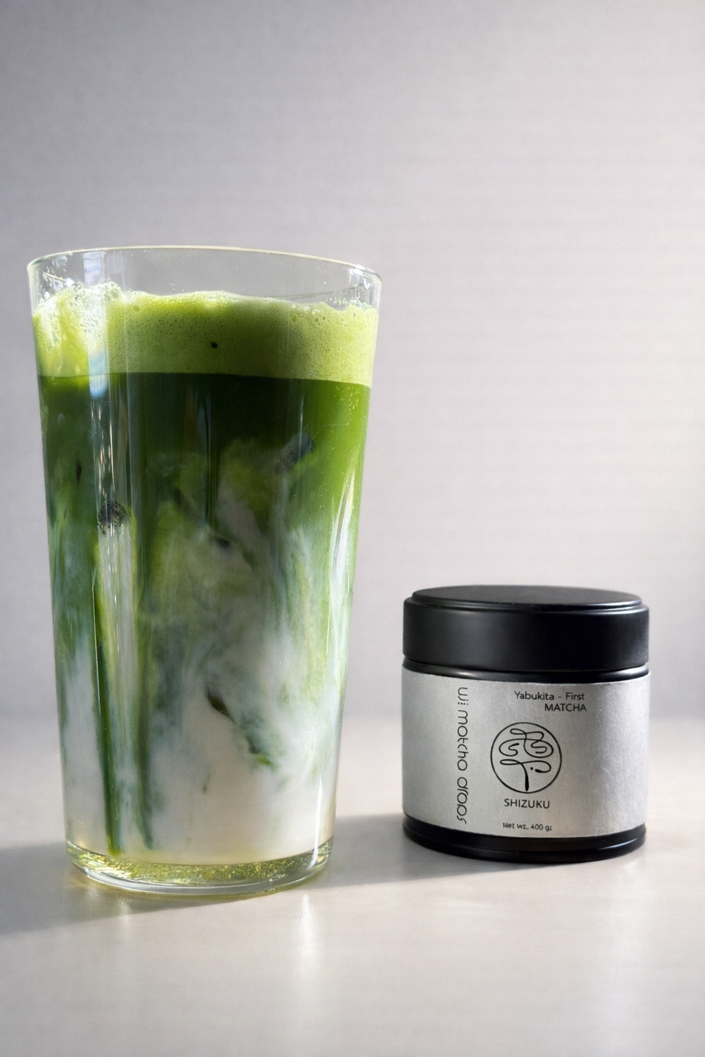 雫（抹茶）と茶筅セット