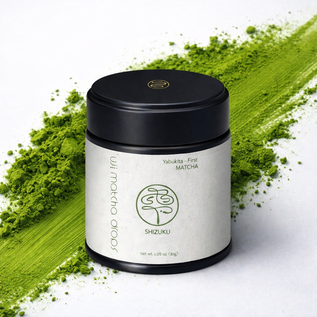 雫（抹茶）と茶筅セット